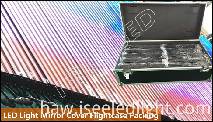 Mirror Led Light Digital Controllable Flightcase Packing